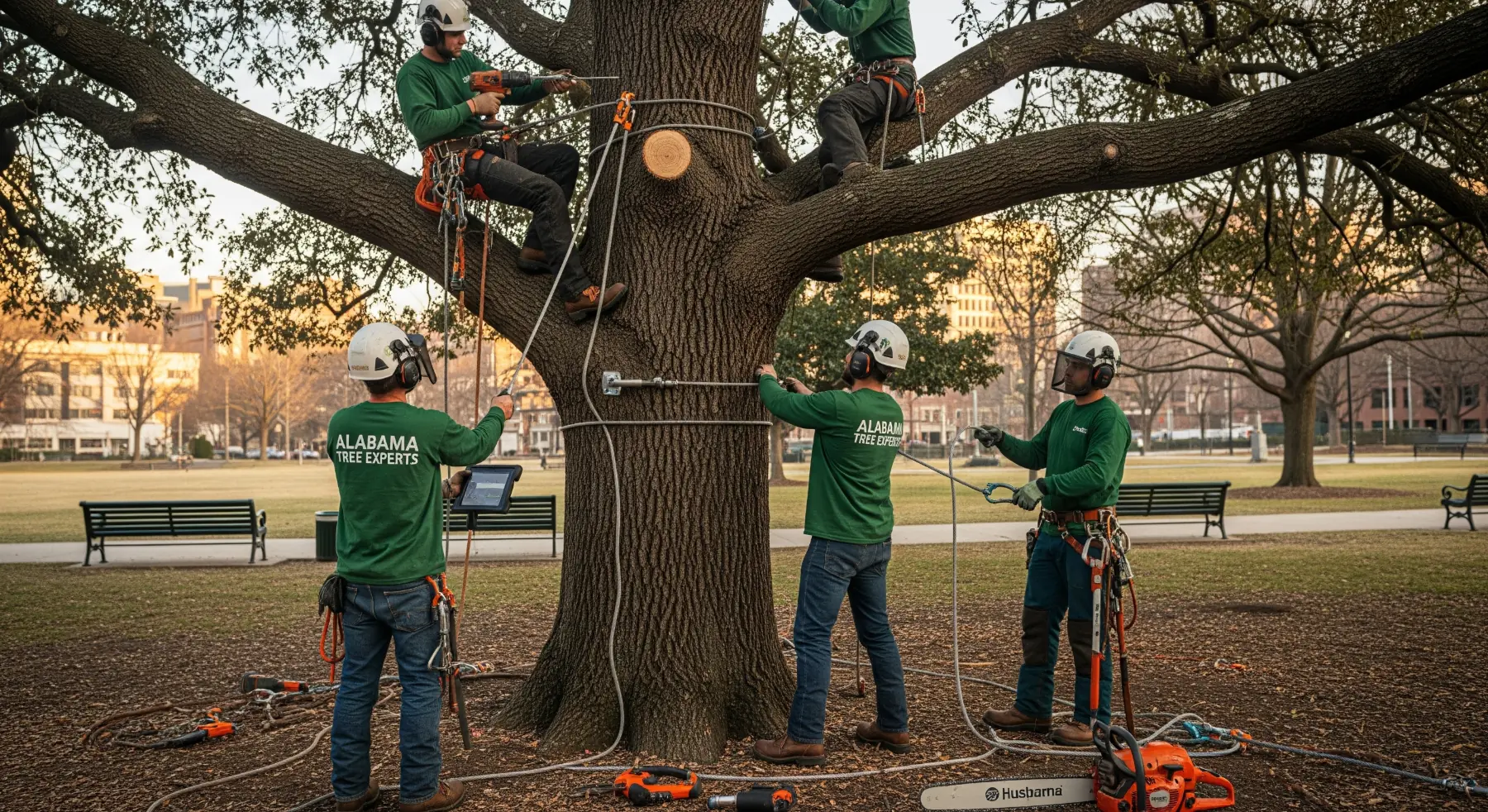 Tree Cabling Bracing Parkland Old Growth Tree
