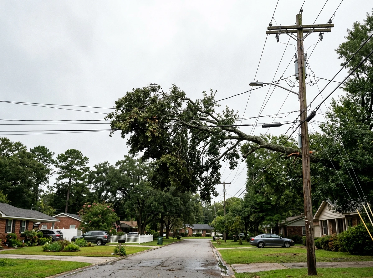 emergency tree power line hazard
