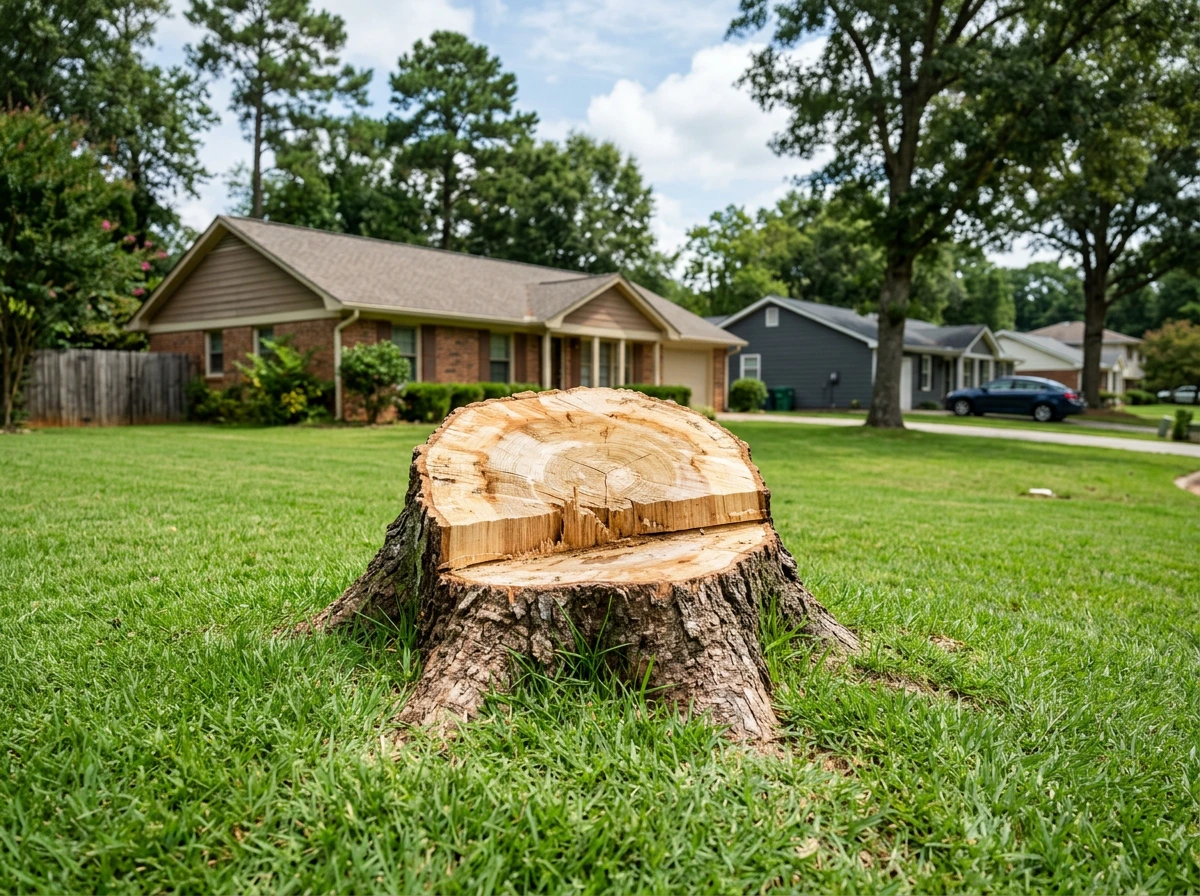 stump grinding after removal